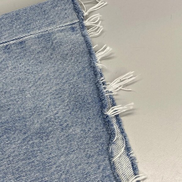 AGOLDE Women’s Hilla Mid-Rise Back-Slit Maxi Skirt – Mid Indigo Blue – Size 26 - Picture 6 of 11